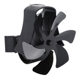 6 Blade Magnet Wall Mount Heat Powered Stove Fan Pipe Fireplace Fan Magnetic Installation for Wood V1294-YM0706-3114230124211