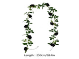 Artificial Rattan Halloween Black Decoration Interior Home Hanging Decoration Rose Rattan Artificial V1294-YM0710-210805XY01-2