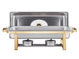 Chafing Dish Buffet Set, 8 Qt 4 Pack, Stainless Steel Chafer with 4 Full Size Pans, Rectangle V952-ZFXBXGBLSTGKXK5LUV0