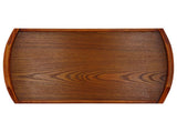 45x27x4.5cm Rectangular Wooden Tray Portable Tea Dessert Fruit Tray with Handle for Home Hotel V1294-YM0901-3118210228411