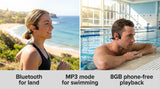 Laser Bone Conduction Headphones for Swimming Black V1031-EP-BCX8BK-882