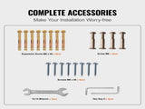4-Steprail Fits 1 or 4 Steps Matte Black Stair Rail Wrought Ironrail with Installation Kit V952-4FTHWTYFSBLACK001V0
