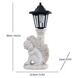 Resin Hummingbird Solar Lamp Outdoor Garden Sculpture Couple Hummingbird - Multi-color - Size 21 V1347-118-41450-MLT-21