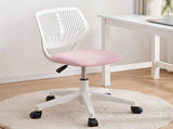 Artiss Ergonomic Office Chair Armless Study Chair Height Adjustable for Girls Boys Teens Pink OCHAIR-M-1006-PK
