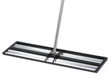 Updated Lawn Leveling Rake with Roller, 30" x 10" Stainless Steel Lawn Leveler with 83.9" Adjustable V952-CPPZPEKGLK104T4UG002V0