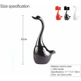 Swan Shape Toilet Brush Set, Toilet Brush Holder, Toilet Brush Holder And Stand, For Bathroom V1188-MS-227-0597