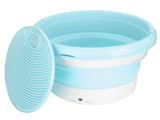 7L Mini Washing Machine Portable Foldable Clothes Underwear Laundry Washer GreenUK Plug 100240V V1294-YM0901-3113210037813