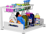 CARLA HOME 2 pack Under Sink Organiser with Sliding Drawers & 2 tier for Kitchen & Bathroom LSB-36342