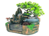 Tabletop Fountain Small Rockery Waterwheel Desktop Fish Container Indoor Fengshui Decor V1294-YM0901-3111200203511