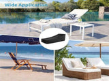 2PCS Patio Chaise Lounge Covers, 82" x 31" x 29" Outdoor Waterproof Lounge Chair Cover with Straps, V1369-AZ3-W-08846