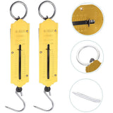 4-Pack Hanging Spring Scales, Iron Material, Precise Weighing Tool for Home Use and Outdoor V1369-AZ3-W-13401