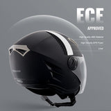 3/4-Face Motorcycle Helmet Motocross Helmet with Bluetooth Communication V952-MTC34KOZBMMHSGXVFV0