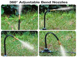 200Ft 1/4" Drip Irrigation System,Garden Irrigation Kit with 32pcs Adjustable Copper V1107-CS-ZDJHQ20032