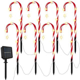 Outdoor Solar Garden Lamp Waterproof Solar Christmas Cane Stake Light Lawn Yard Ornament for Indoor V1294-YM0523-10318894