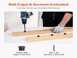 Staircase Balusters 51 Pack, 660 mm Aluminum Stair Balusters, 19 mm Water-Proof Round Metal Spindle V952-YXKLGZL51G26MV0FMV0