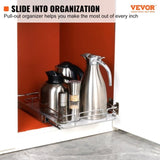 VEVOR Pull Out Cabinet Under Sink Organizer 11 x 21 Inch Wire Drawer Basket V952-HG111W21D315HPXRLV0