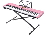 Karrera 61-Key Electronic Keyboard with LCD and Touch Response in Pink CHJ-291 EKB-CHJ-291-PK