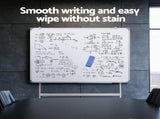 90x120cm Standing Whiteboard with Wheels Magnetic Double-Sided Erase Board WB-90X120-FRAME-AB