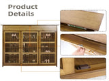 Wooden Shoe Rack XL 4 Tier 3 Doors Drawers Shelves Cabinet Organizer V178-67001
