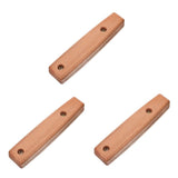 3-Pack Detachable Wooden Spatula Handles Replacement Set for Pot and Kitchen Utensils V1369-AZ3-W-20835