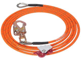 12.7mm Steel Core Flipline, 16ftArborist Flipline for Tree Climbing with Alloy Steel Snap Hook V952-GSSTJJSGSS16HY1WRV0