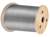 1/8 Stainless Steel Cable Railing 500ft, Wire Rope 316 Marine Grade, Braided Aircraft Cable 7x7 V952-316GSS7X700000001V0