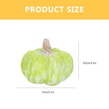 Green Ceramic Pumpkin, Realistic Fall Harvest for , Thanksgiving, Holiday and Seasonal Home V1370-AZ4-18222