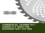 MTM Carbide Tipped 40 Tooth Brush Cutter Blade Whipper Snipper Brushcutter x2 V219-PLTBLDBMRA402