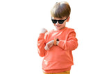 Kids Smart Watch Touch Screen Elastic Strap Smartwatch With Video Camera Pedometer-Orange V1263-JX-7641-1
