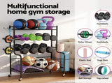 Everfit Dumbbell Rack Weight Rack for Dumbbells Home Gym Storage Black FIT-M-RACK-H-4L