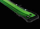 Indoor Practice Putting Green 2.5m Mat Inclined Ball Return Fake Grass 2 Holes V63-834791