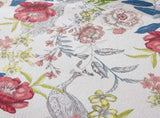 100% Cotton Lightly Quilted Coverlet Set Peacock Garden Pink Queen V442-STT-COVERLET-PEACOCKGARDEN-PINK-QS