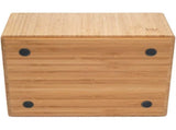 Bamboo Storage Box With Handles, Stackable Organizer Bin for Toys Bedding Clothes Closet Office V1237-MS-724-044