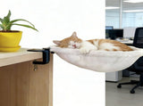 Cat Desk Bed, Ergonomic Cat Hammock for Office Desk, Sturdy Clamp-on Pet Bed for Remote Workers and V1237-ZY-924-066