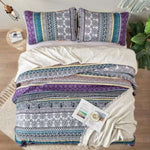 Aesthetic Quilted Bedspread and Pillowcases Set: Unify Your Bedroom's Look - Queen size V745-MAC080217Q13U