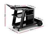 Giantz Welding Trolley Cart Welder MIG TIG ARC MMA Welder Plasma Cutter Storage TB-WT-NDWR-BK