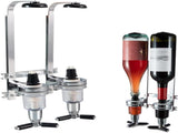 Professional Wall-Mounted Alcohol Tot Dispenser - Heavy Duty Adjustable Metal Wine Rack V888-ELOSUNG49798