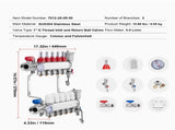 5-Branch Heat Manifold, 1/2" PEX Tubing Manifold, Stainless Steel PEX Manifold for Hydronic V952-DRFSQBXG5HLGXT75CV0