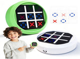 4-in-1 Electronic Tic Tac Toe Game AI Battle, Two-Player Mode, Memory & Speed Challenge Handheld V1102-DZJZQ002