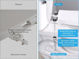 Bidet Attachment for Toilet with 2 PCS Universal Toilet Seat Bolts Kit V1258-DP02-C-835