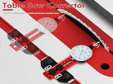 2-in-1 Table Saw Alignment Gauge and Thin Rip Jig with Dial Indicator, Aluminum T-Slot Miter Gauge V1341-ZY-RW6KY52V-RED