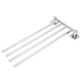Stainless Steel Towel Rack Bar 180&deg Rotatable Towel Bathrobe Hanger Holder for Bathroom4 Rods V1294-YM0714-3112210088213