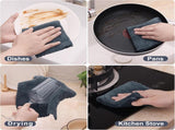 Homaxy 12 Pack Kitchen Coral Velvet Dish Cloths and 100% Cotton Waffle V1258-DP02-F-195