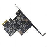 PCI-E 1X to Type-E Type-C Expansion Card USB3.2 GEN2 10Gbps ASM3142 Chip PCI-E to USB-C Adapter V1366-AZ2-W-16372