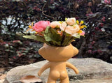 Big Eye Elf Flower Pot Desktop Bonsai Decorative Ornament for Home Office Garden V1265-YY-31