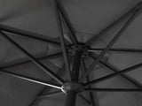 Centra 3M Outdoor Patio Umbrella Solar LED Light Grey OD1062-3M-DG