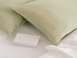 SILK PILLOW CASE TWIN PACK - SIZE 51X76CM - Sage ABM-10002249