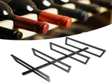 Wall Mounted Red Wine Bottle Holder Rack Storage Shelf for Household Kitchen Bar Decor4 Bottle V1294-YM0901-3115200131112