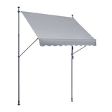 VEVOR 98x47" Patio Awning Retractable Awning Sunshade Shelter with Crank Handle V952-SSSZYPHSLZS9OSNMLV0