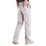 FR Pants for Men, 100% Cotton, Flame-Resistant Cargo Pants with Multi-Pockets and Elastic Waist, V952-HJZRKZCMHSMM3TPT8001V0